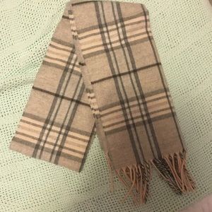 Grey Plaid Scarf